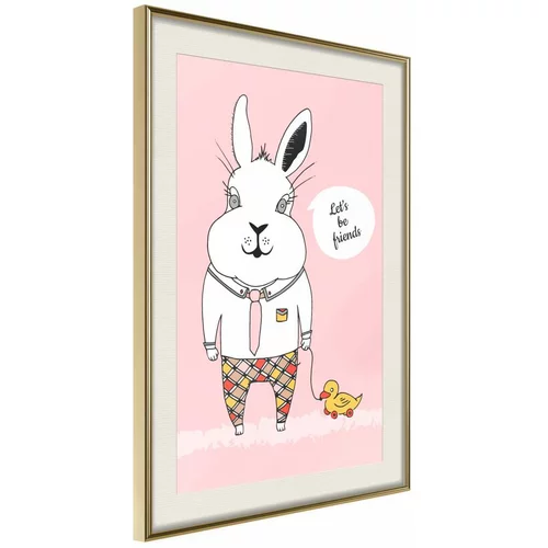  Poster - Friendly Bunny 40x60