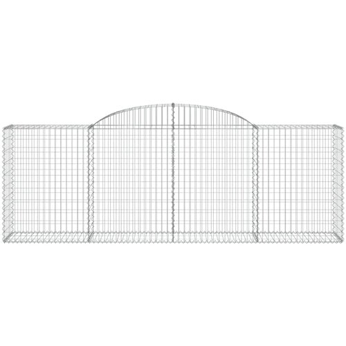  Lučne gabionske ko&amp;scaron;are 7 kom 300x50x100/120cm pocinčano željezo Slike