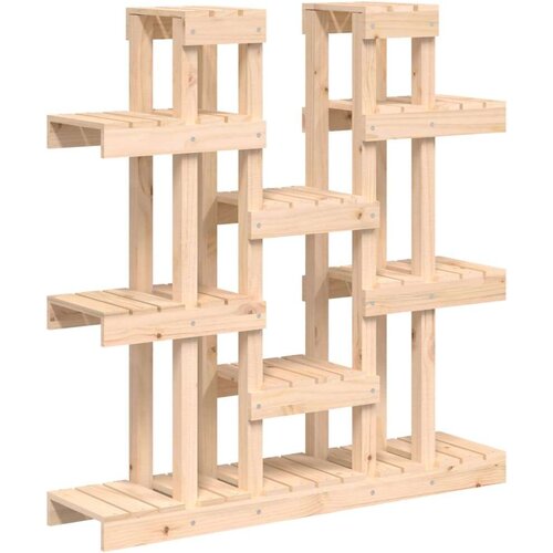  Stalak za biljke 104 5 x 25 x 109 5 cm od masivne borovine Slike