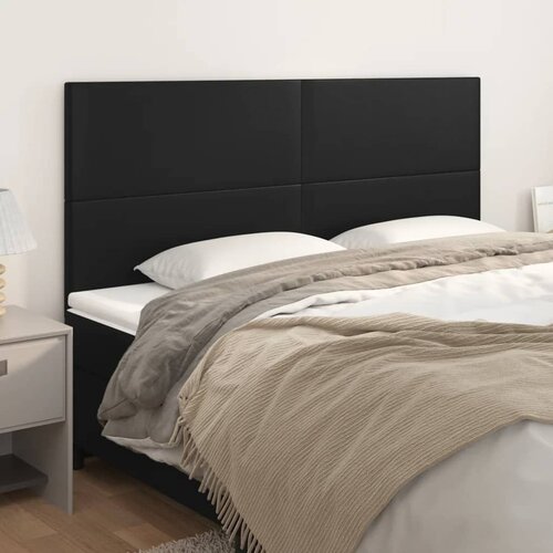 Uzglavlje Crno 200x5x118/128 cm Imitacija kože Cijene
