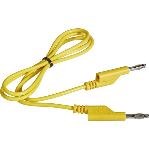 Voltcraft merilni vod lamelni vtič 4 mm lamelni vtič 4 mm 1.00 m rumena 1 kos, (20422955) Slike