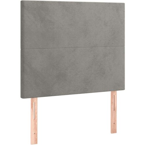 Box spring krevet s madracem svjetlosivi 90x190 cm bar&amp;scaron;unasti Slike