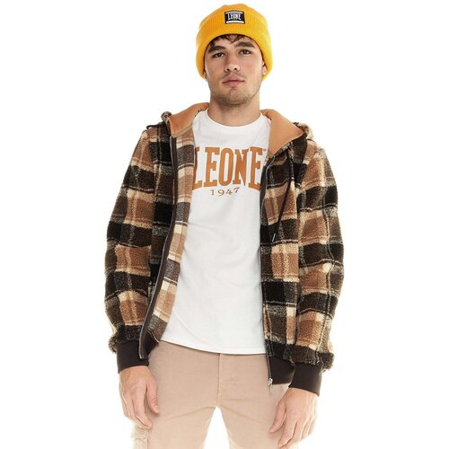 Leone 1947 Jakne Man Hoody Jacket Sherpa Shades Kostanjeva Cene
