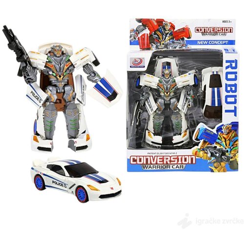 RAZNO Transformers igračka WARRIOR CAR - beli Cene