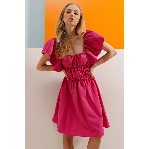 Trend Alaçatı Stili Dress - Pink - A-line