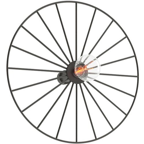 Nice Lamps Crna stropna svjetiljka ø 30 cm Soho – Cene
