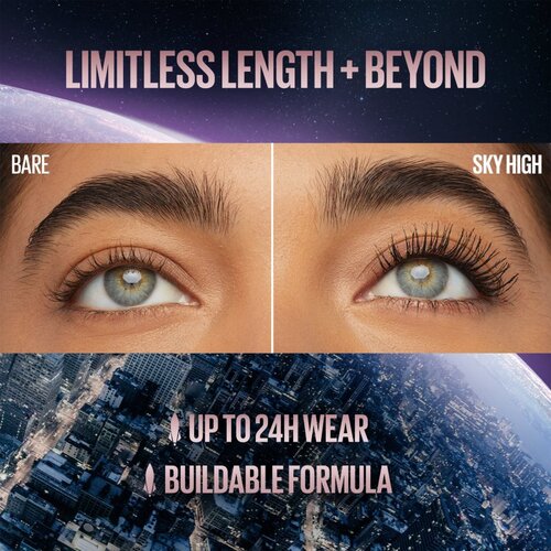 Maybelline Lash Sensational Sky High maskara za volumen in podalj&amp;scaron;anje trepalnic odtenek Plum Twilight 7.2 ml Slike