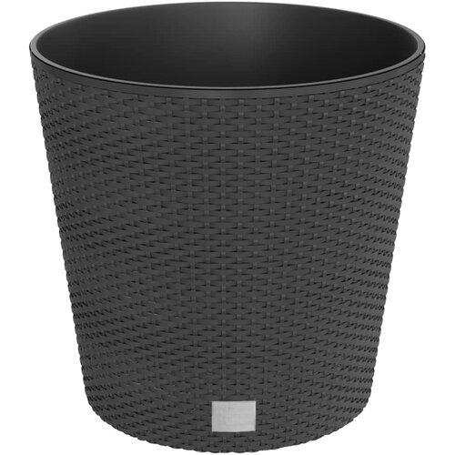 VidaXL Korito z odstranljivo notranjostjo antracit 35/37,5 L PP ratan, (20758880) Slike
