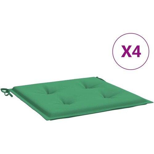 vidaXL jastuci za vrtne stolice 4 kom zeleni 40 x 40 x 3 cm Cene