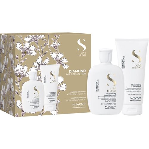 ALFAPARF MILANO Semi di Lino Diamond Kit set za sijaj in mehkobo las Slike