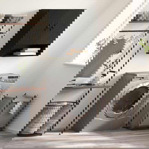 VidaXL Ormar za Zid Zidne Crni hrast 60 x 31 x 70 cm Konstruirano drvo Slike