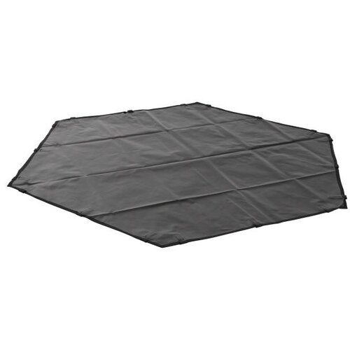  KE82708 Najlonska podloga za ogradu za pse sa zasenom, 8 delova, Crna, 57 x 56 cm Slike