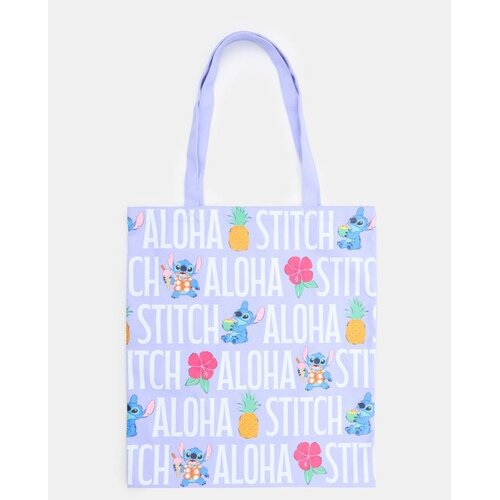 Sinsay Platnena shopper torba s printom Stitch Cijene