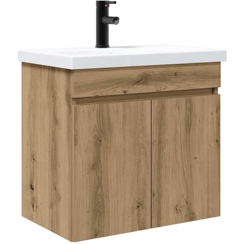 vidaXL Kopalniška omarica s tapo Artisan hrast 61 x 40 x 74,5 cm, (5000245261) Cene