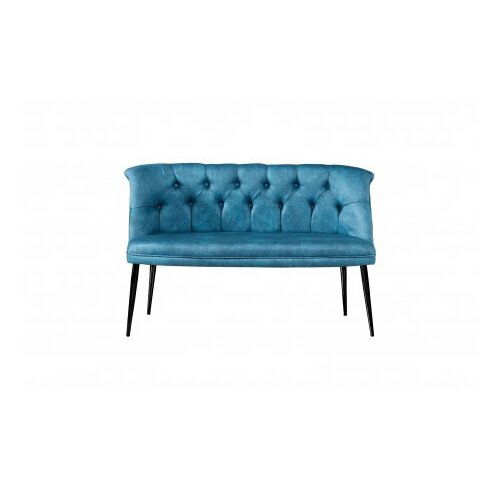 Atelier Del Sofa sofa dvosed roma black metal petrol blue Cene