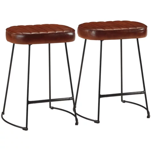 vidaXL Barski stolčki 2 kosa temno rjavi 40x29,5x53 cm