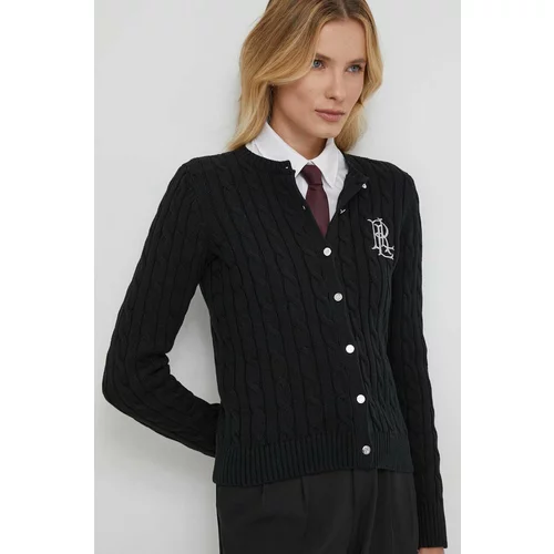 Polo Ralph Lauren Pamučni pulover boja: crna