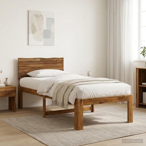  Krevet s uzglavljem ROSTOCK Prirodna 75 x 190 cm Cene