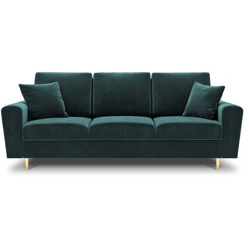 Cosmopolitan Design Petrolej zelena bar&amp;scaron;unasti sklopiva/s prostorom za odlaganje sofa 235 cm Kyoto &amp;ndash; Slike