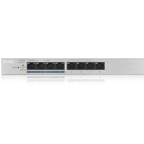 Zyxel GS1200-8HP, 8-port Desktop Gigabit Web Smart switch, GS1200-8HP-EU0101F Slike