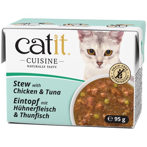  Ekonomično pakiranje Catit Cuisine Eintopf 24 x 95 g - Piletina s tunom Cijene