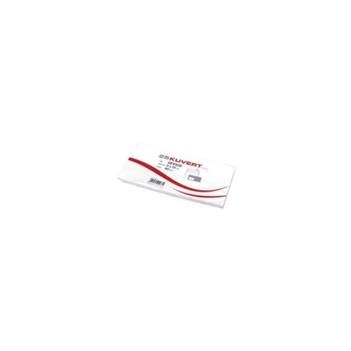  Kuverta American, 230 x 110 mm, s lijevim prozorom, 25 komada, 80 g, bijela Cijene