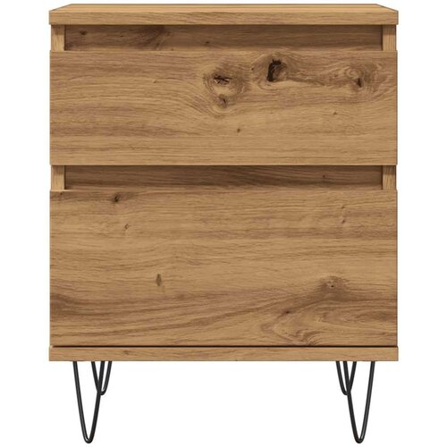 VidaXL Noćni ormarić Artisan hrast 40x35x50 cm izrađeno drvo Slike
