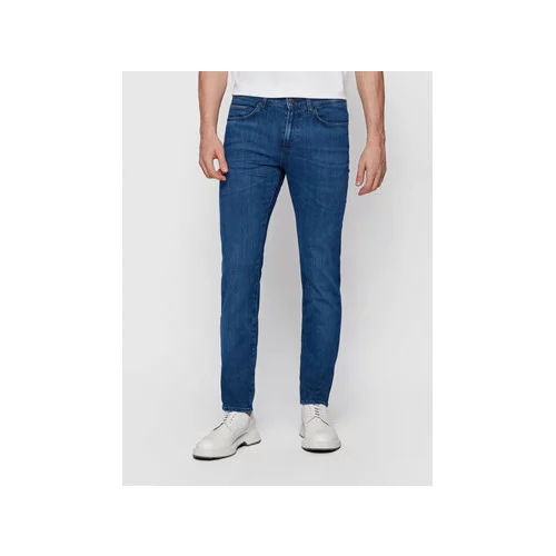Boss Jeans hlače Delaware3-1 50443965 Mornarsko modra Slim Fit