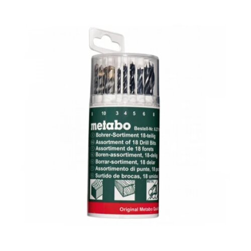 Metabo set 18 kom burgija za metal drvo kamen Slike
