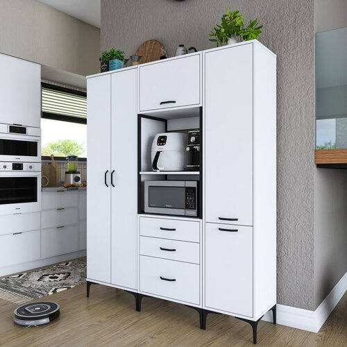 Hanah home JE144 - 3114 white multi purpose cabinet Cene