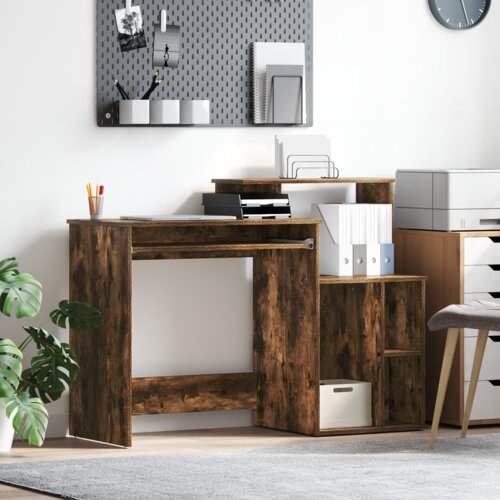 VidaXL Stol s pohranom dimnjaci od hrasta 120.5x44x88.5 cm Konstruirano drvo Slike