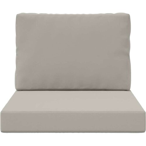  Jastuk za vanjsku sofU 2 pcs Sivi Poliester - Sivi 60 x 60 cm 1x sjedalo +1x naslon (3D bez bartaga) Slike