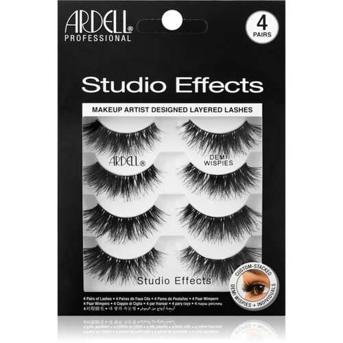 Ardell Studio Effects Lashes 4 Pairs umetne trepalnice za lepljenje - nastaviti Demi Wispies Slike