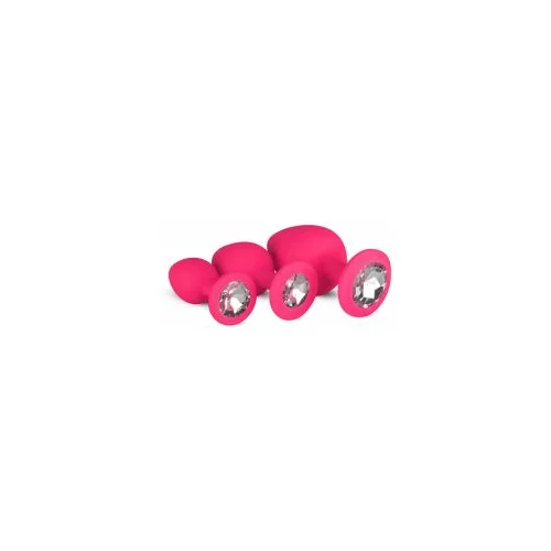 EasyToys - Anal Collection Komplet analnih čepova sa biserom, ružičasti