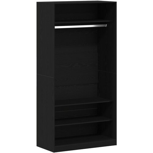 VidaXL Ormar Crni Hrast 100x50x200 cm, Drvo Slike