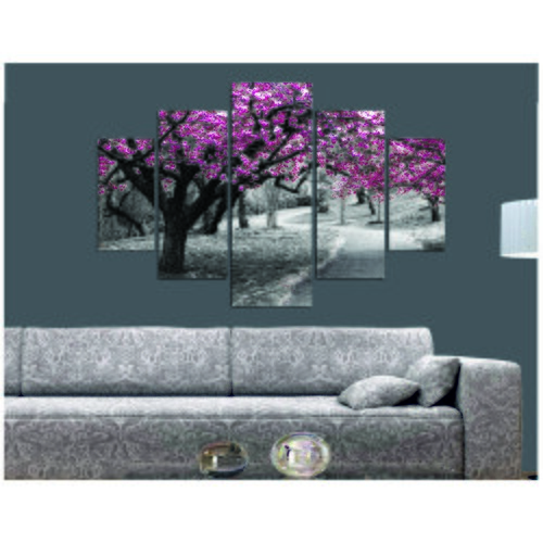 Wallity dekorativna slika od medijapana 5 komada ST034 Slike
