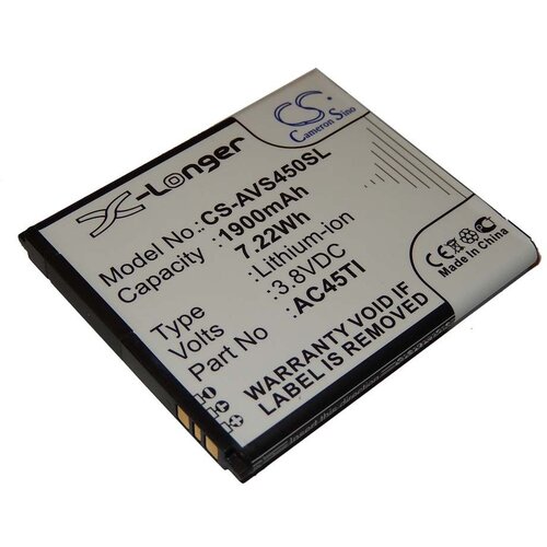 VHBW Baterija za Archos 45 Titanium, 1900 mAh Slike