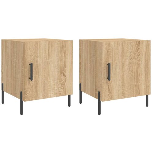 Maison Chic Dvo delni komplet Nočne omarice - Nočne mize sonoma hrast 40x40x50 cm inženirski les, (21690200) Cene
