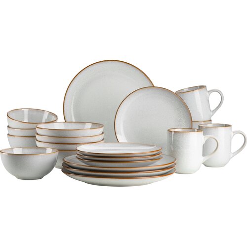 Mäser Mabella 20-delni vintage set posode, siv/rjav - 1 set Cene
