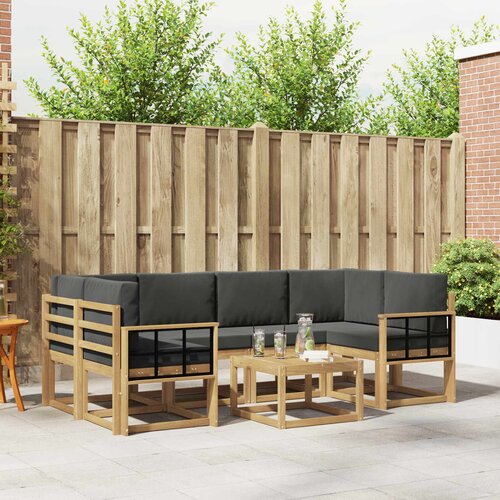  Set vanjskih sofa 7 kom. Bijela i antracit Cijene