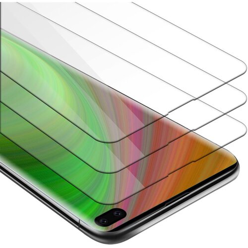 Cadorabo 3x Oklepna folija, združljiva z Samsung Galaxy S10 PLUS - Zaščitna folija v visoka prosojnost - 3-pack Kaljeno zaščitno steklo za zaslone s trdoto 9H in združljivostjo s 3D dotikom, (20548766) Cene