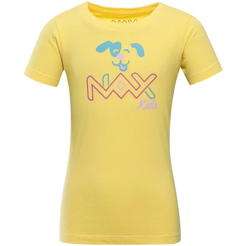 NAX Dětské bavlněné triko LIEVRO aspen gold varianta pa