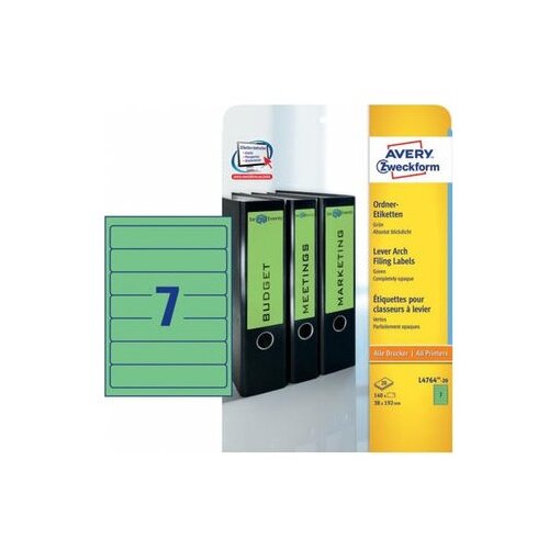 Avery Zweckform Etikete za ozke registratorje 192 x 38 mm - L4764-20 Cene