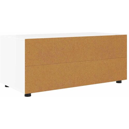  ormar Visoki sjaj bijela 100 x 48 x 43 cm Konstruirano drvo Slike