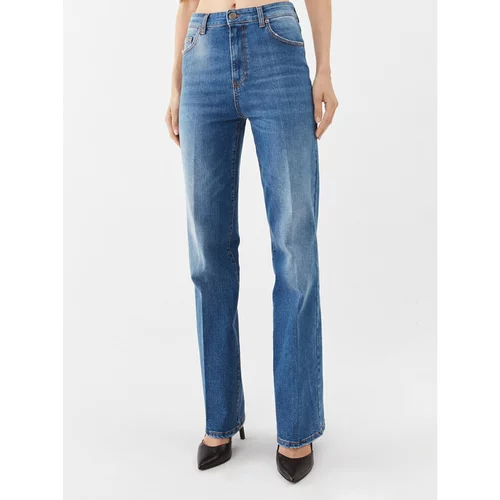 Twinset Jeans hlače 232TP2440 Modra Straight Fit