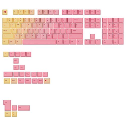 Glorious Keycaps GPBT Gradient - Grapefruit Cene