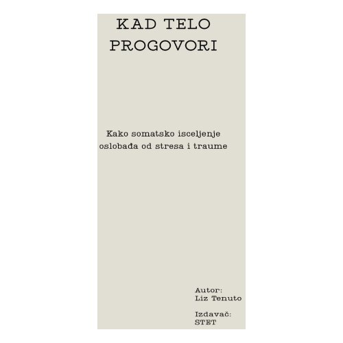 STET Liz Tenuto - Kad telo progovori Slike
