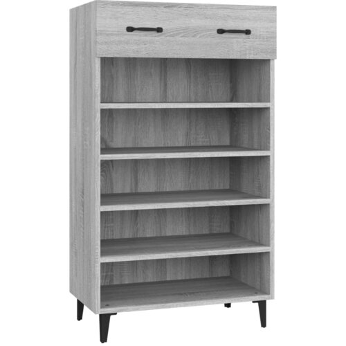 Maison Chic Omarica za obutev - Kopa za čevlje siva sonoma 60x35x105 cm konstruiran les, (21776615) Slike
