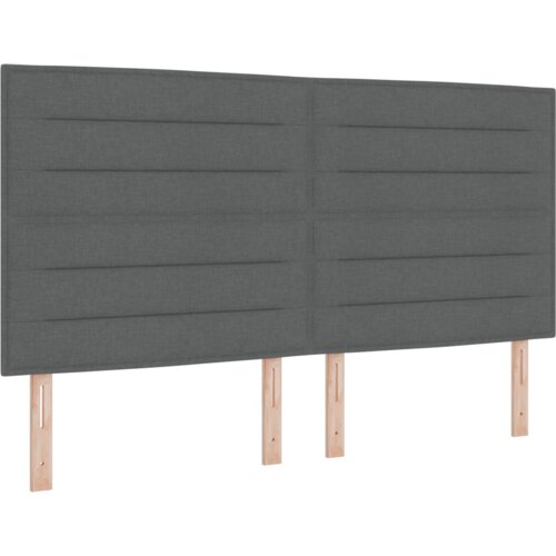  Krevet sa podnicom i madracem Tamno siva 180x200 cm Tkanina Slike