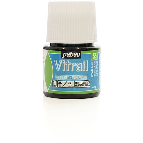 PEBEO boja za staklo  vitrail 45 ml Cyan Blue Cene